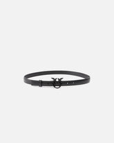 Thin colour-block Love Birds leather belt 2cm - | Pinko