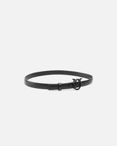 Thin colour-block Love Birds leather belt 2cm - | Pinko