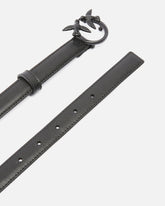 Thin colour-block Love Birds leather belt 2cm - | Pinko