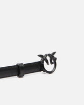 Thin colour-block Love Birds leather belt 2cm - | Pinko