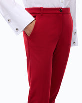 Long slim-fit trousers - Red | Pinko