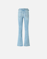 Helle Jeans mit Gürtel und Schnalle Love Birds - | Pinko