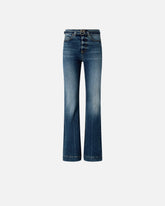 Dark jeans with belt and Love Birds buckle - | Pinko