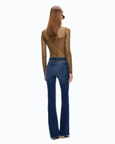 Flared jeans with belt - | Pinko