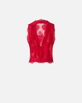 Floral Valenciennes lace vest - | Pinko