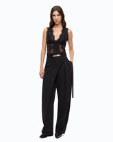 Floral Valenciennes lace vest - | Pinko