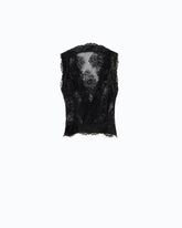 Floral Valenciennes lace vest - | Pinko