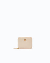 Square leather zip-around purse - | Pinko
