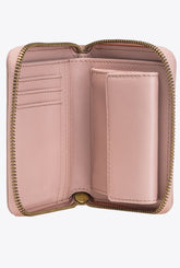 Square leather zip-around purse - | Pinko