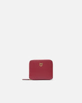 Square leather zip-around purse - | Pinko