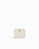 Square leather zip-around purse - | Pinko