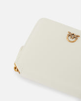 Quadratische Geldbörse aus Leder mit Rundumreißverschluss - | Pinko