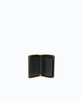 Square leather zip-around purse - | Pinko