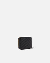 Square quilted nappa leather zip-around purse - | Pinko