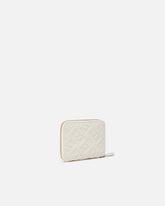 Square wallet in Monogram imprinted leather - | Pinko