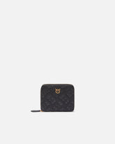 Square wallet in Monogram imprinted leather - | Pinko