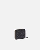 Square wallet in Monogram imprinted leather - | Pinko