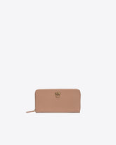 Zip-around leather purse - Beige | Pinko