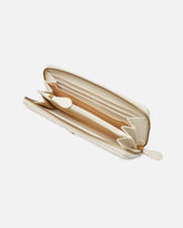 Zip-around wallet in chevron-patterned nappa leather - | Pinko