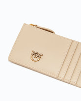 Zipped card holder - Beige | Pinko