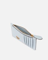Zipped card holder - Light Blue | Pinko