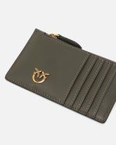 Zipped card holder - Grey | Pinko