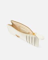 Zipped chevron-patterned card holder - | Pinko