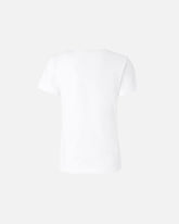 Kurzarm-T-Shirt mit Logostickerei - | Pinko