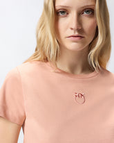 T-Shirt mit Logo Love Birds - Orange | Pinko