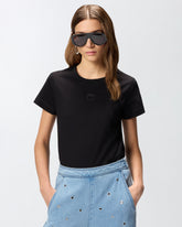 T-shirt with Love Birds logo - Black | Pinko