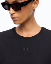 T-Shirt mit Logo Love Birds - | Pinko