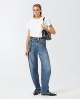 T-Shirt mit Mini-Logo PINKO - Weiß | Pinko