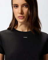 T-Shirt mit Logoprint - | Pinko