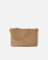 Medium shoulder bag Flat Love Bag Simply - Beige | Pinko