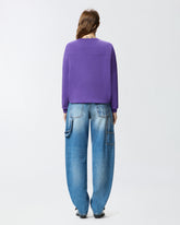 Crew-neck sweatshirt with Love Birds jewel embroidery - | Pinko