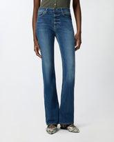 Jeans mit ausgestelltem Bein aus stretchigem Denim - | Pinko