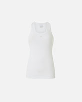 Ribbed vest top with birds logo - | Pinko