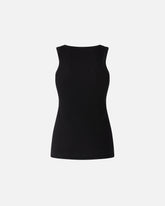 Geripptes Tanktop mit Vogel-Logo - | Pinko