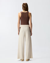 Tanktop mit goldener Applikation Love Birds - Braun | Pinko
