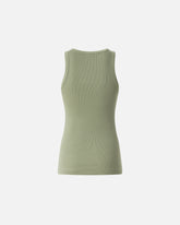 Tanktop mit goldener Applikation Love Birds - Grün | Pinko