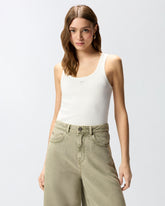 Vest top with Love Birds golden detail - | Pinko