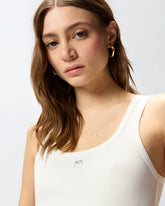 Vest top with Love Birds golden detail - | Pinko