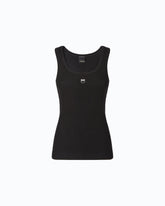 Vest top with Love Birds golden detail - Black | Pinko