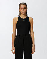 Geripptes Top mit Logo - | Pinko
