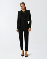 Ribbed top with logo - | Pinko