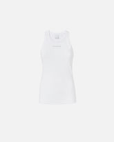 Rippen-Tanktop mit Logo - | Pinko