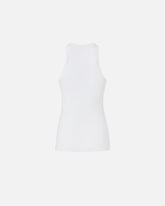 Ribbed camisole top with logo - | Pinko