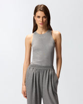 Ribbed vest top - | Pinko