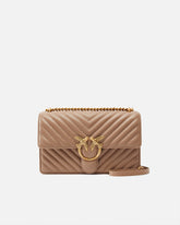 Medium shoulder bag Love Bag One Chevron - Beige | Pinko