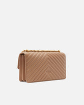 Medium shoulder bag Love Bag One Chevron - Beige | Pinko